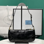 Prada Re-Edition 2002 Small Leather Shoulder Bag 1BC201 Black